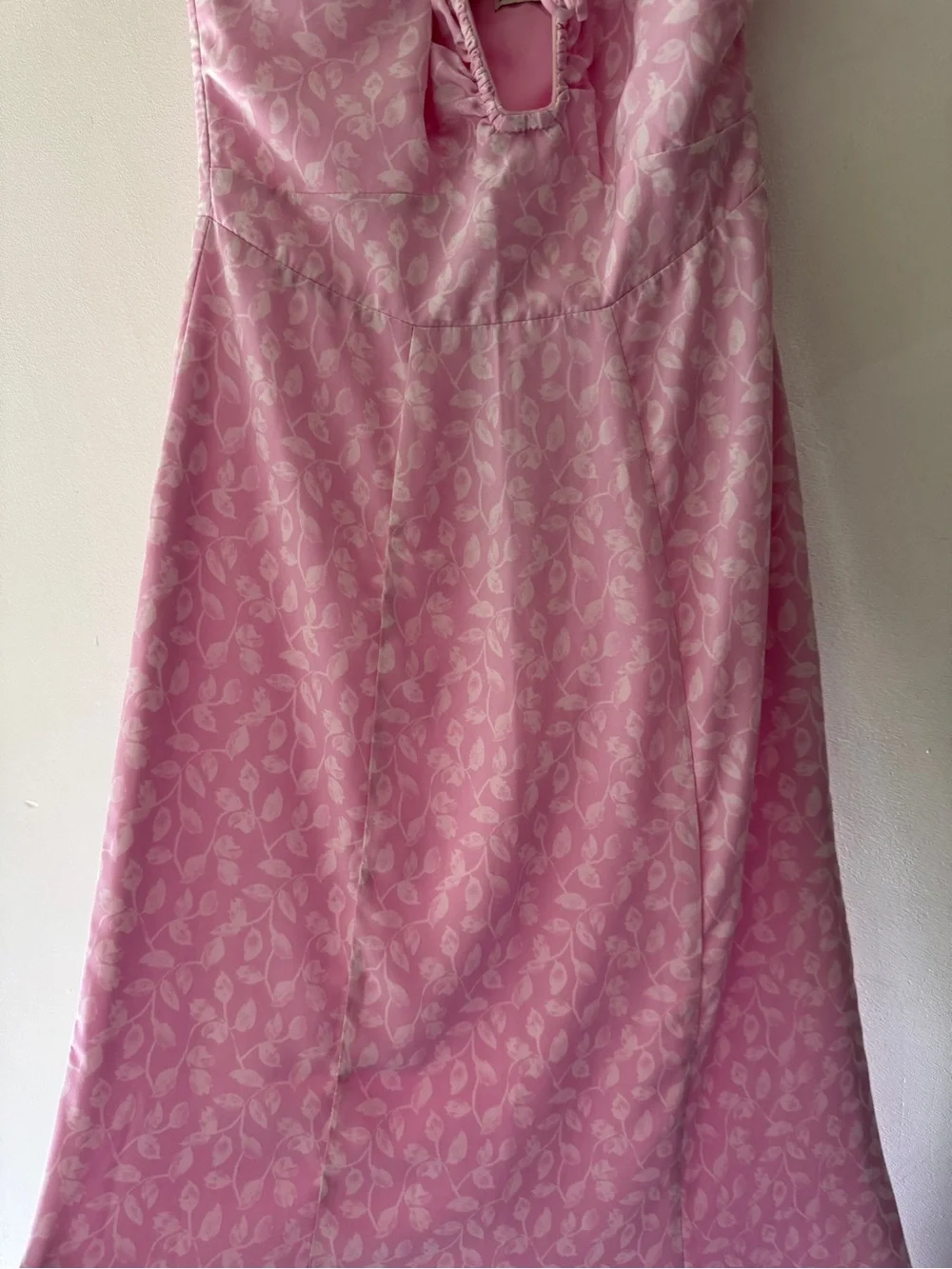 Abercrombie & Fitch Bloggers‎ Favorite Pink Floral Cinched Halter Maxi Dress